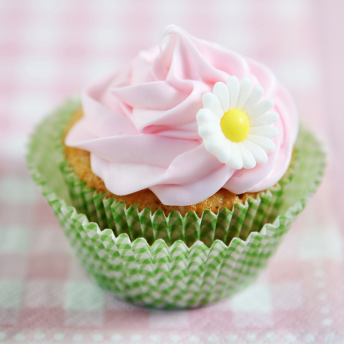 spring flower cupcake